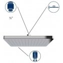 Square ceiling rain shower, 250 x 170 mm, WENKO Square ceiling rain shower, 250 x 170 mm, WENKO