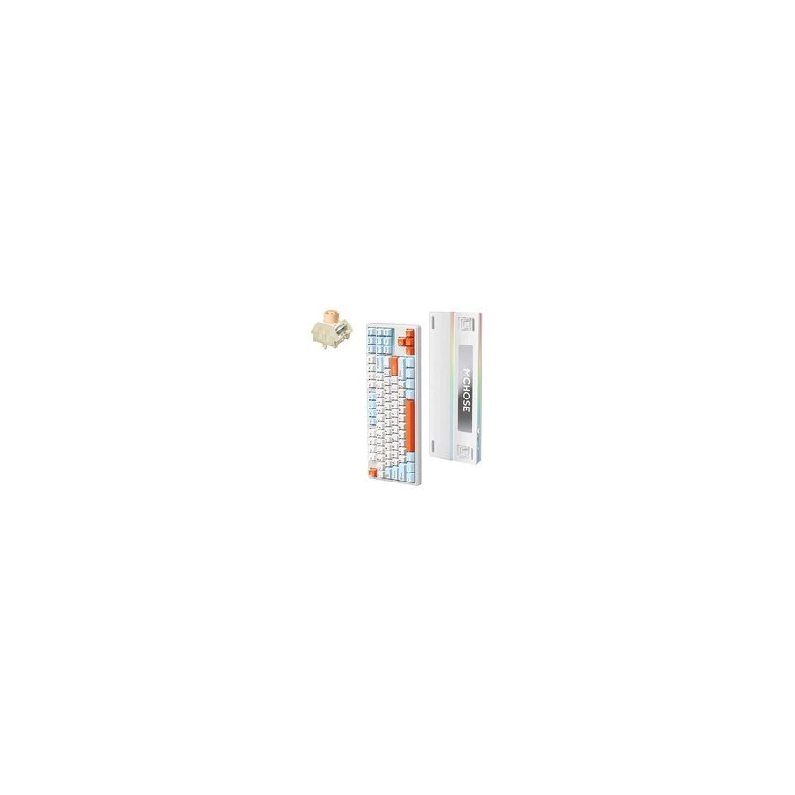 MCHOSE Mix 87 Wired Magnetic Gaming Keyboard | US | Apollo Magnetic Switch | White – 2