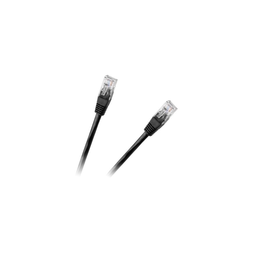 UTP patchcord kabelis kat6 2xRJ45 10m juodas
