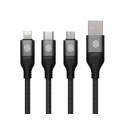 Kabelis Energea Sheath Key 2w1 USB-C į USB-C/USB-A 480Mbps 60W 15cm gunmetal Kabelis Energea Sheath Key 2w1 USB-C į USB-C/USB-A 480Mbps 60W 15cm gunmetal