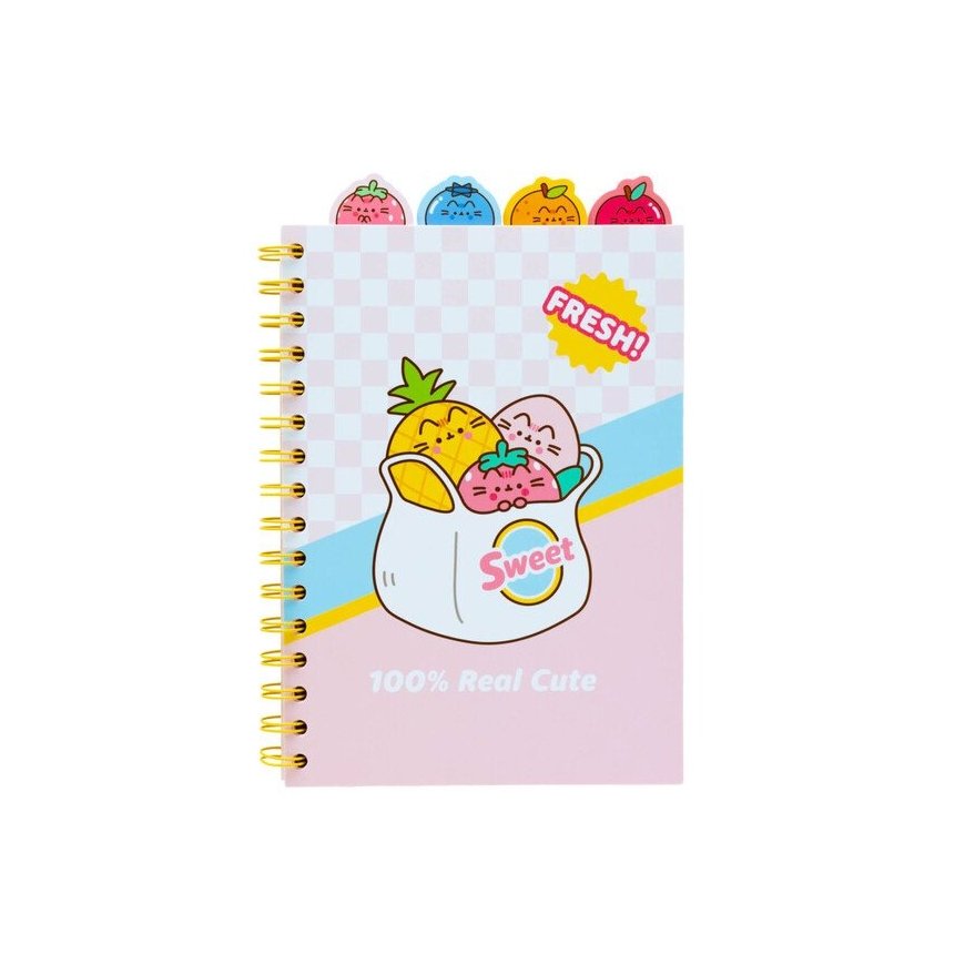 Pusheen - piešumu grāmatiņa / bloknots A5 no augļu kolekcijas