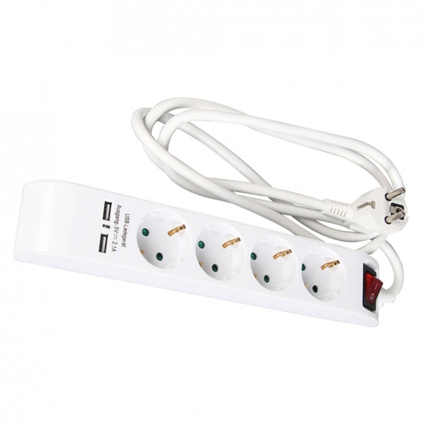 ATR Pagarinātājs 4-vietīgs 1.4m a|su|s|USB
