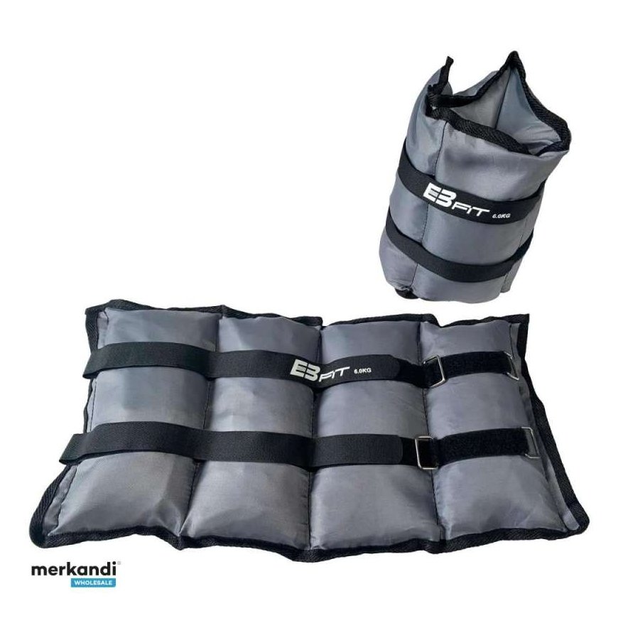 EB Fit käte ja jala raskused, 12kg (2x6kg), hallid – 2