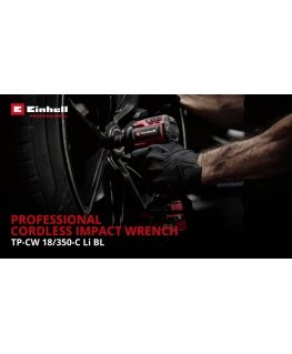 Einhell TP-CW 18/350-C Li BL - Solo 18 V (ilman akkua ja laturia) smūginainen väännin.