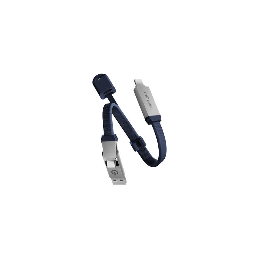 Energea Sheath Key 2-in-1 Cable USB-C to USB-C|USB-A 480Mbps 60W