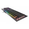 GENESIS Rhod 500 RGB klaviatūra Žaidimams USB QWERTY Ispanas Juoda, Pilka GENESIS Rhod 500 RGB klaviatūra Žaidimams USB QWERTY Ispanas Juoda, Pilka