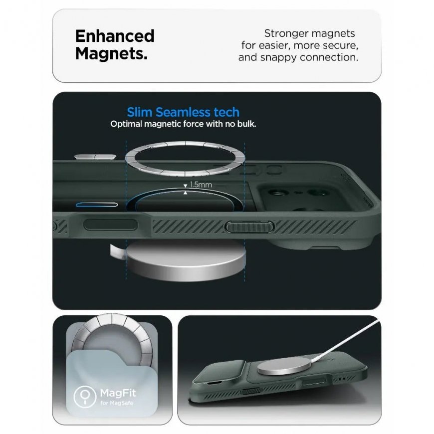 Spigen Optik Armor (MagFit) mobiliojo telefono dėklas 16 cm (6.3") Juoda – 4