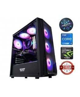 MDATA GAMING Intel Core i5-12400F 16GB 512GB SSD RTX 4060 NoOs