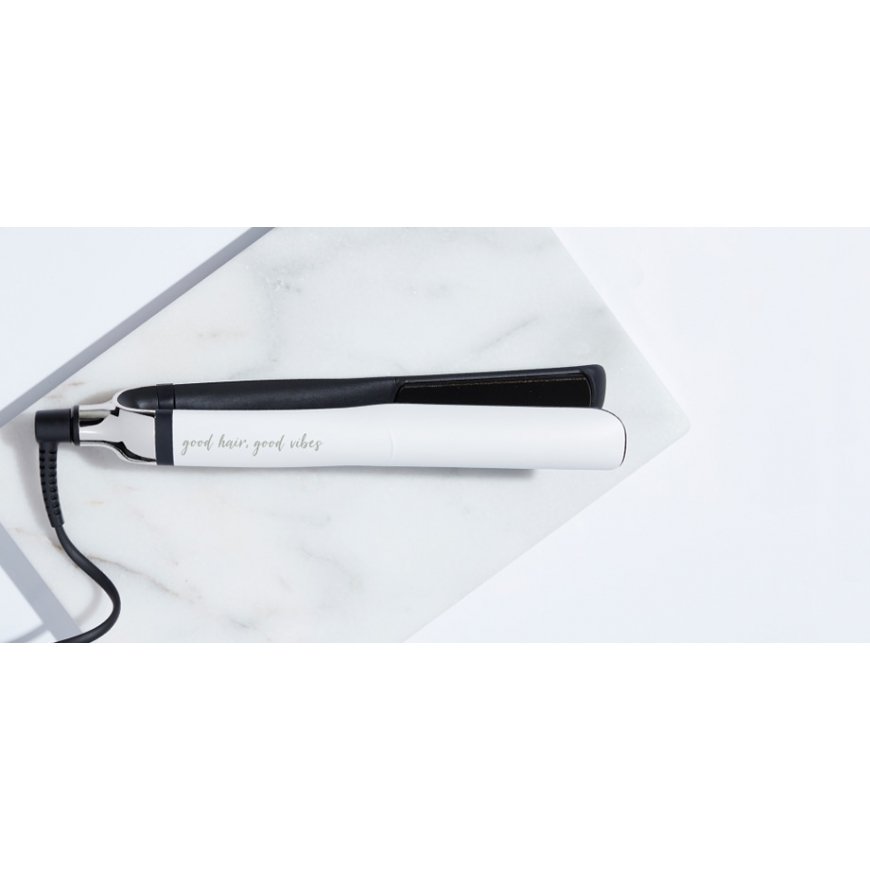 GHD 9043 plaukų formavimo šukos Tiesinimo žnyplės Balta 2,7 m – 4