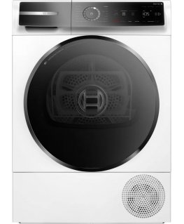 Bosch Serie 8 WQB246DASN kuivausrumpu Vapaasti seisova Edestä täytettävä 9 kg Valkoinen