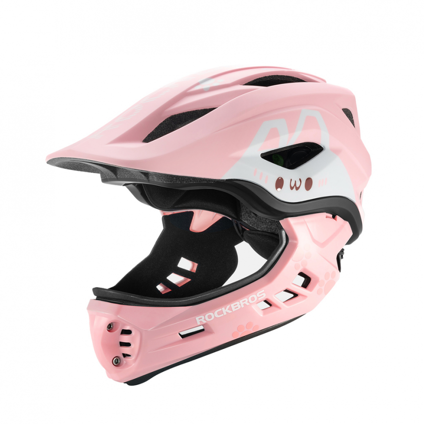 Rockbros TT-32002 Rabbit Children's Bike Helmet with Detachable