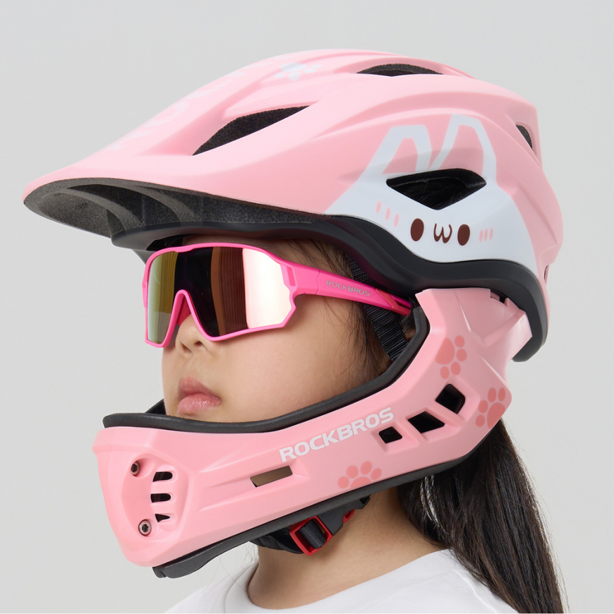 Rockbros TT-32002 Rabbit Children's Bike Helmet with Detachable – 3