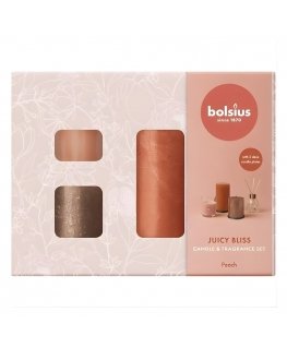 Bolsius Home Sweet Home Gift Set Peach