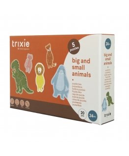 Trixie Puzzle Box Big and Small Animals 24m+