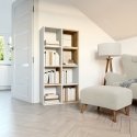 Topeshop MALAX 2X4 BIEL dzīvojamās istabas grāmatu skapis Topeshop MALAX 2X4 BIEL dzīvojamās istabas grāmatu skapis