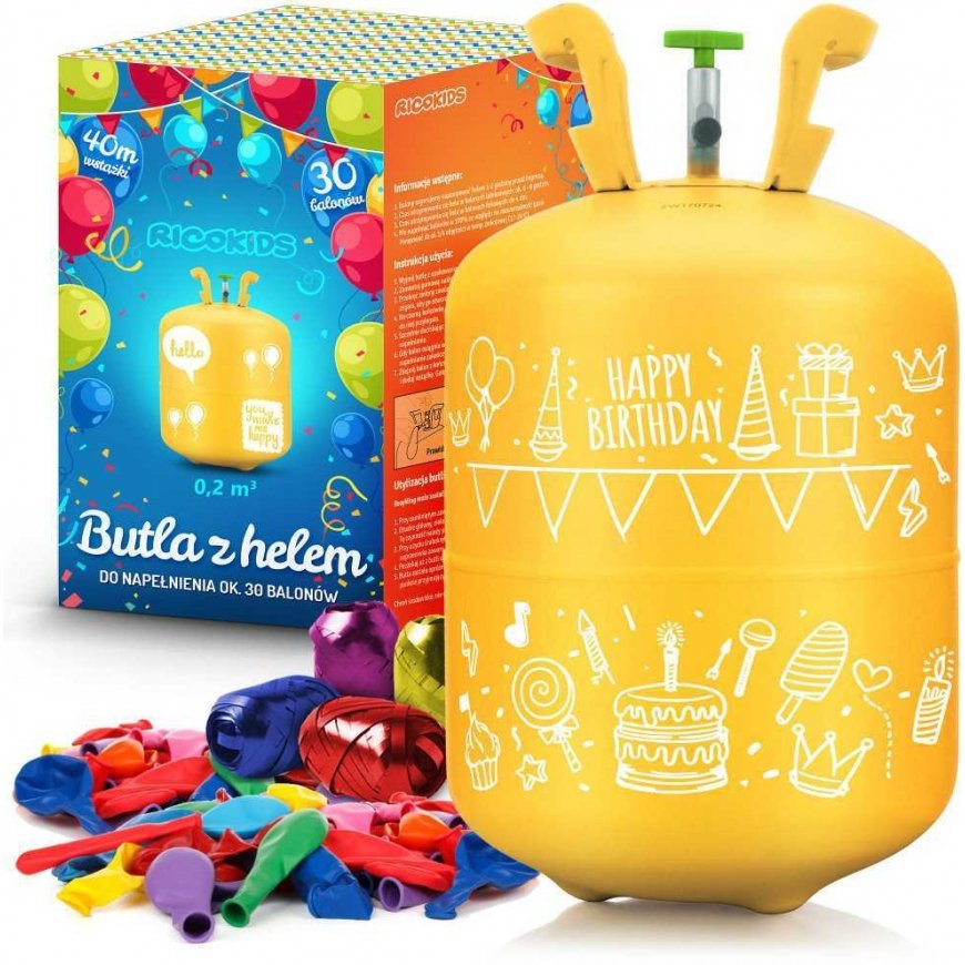 Helio kaasut Ricokids 30 kpl. (0,2 m3)