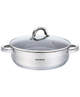 Klausberg 28 cm nerūsējošā tērauda katls, 6 l, KB-7174