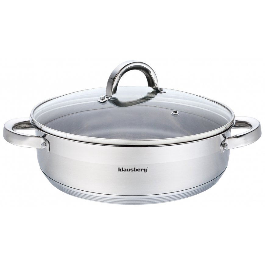Klausberg 28 cm nerūsējošā tērauda katls, 6 l, KB-7174 – 2