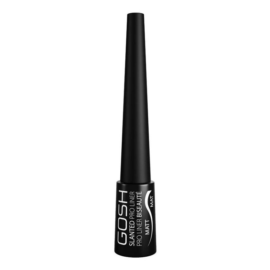 Gosh, Slanted Pro, Liquid Eyeliner, 002, Matte Black, 3 ml