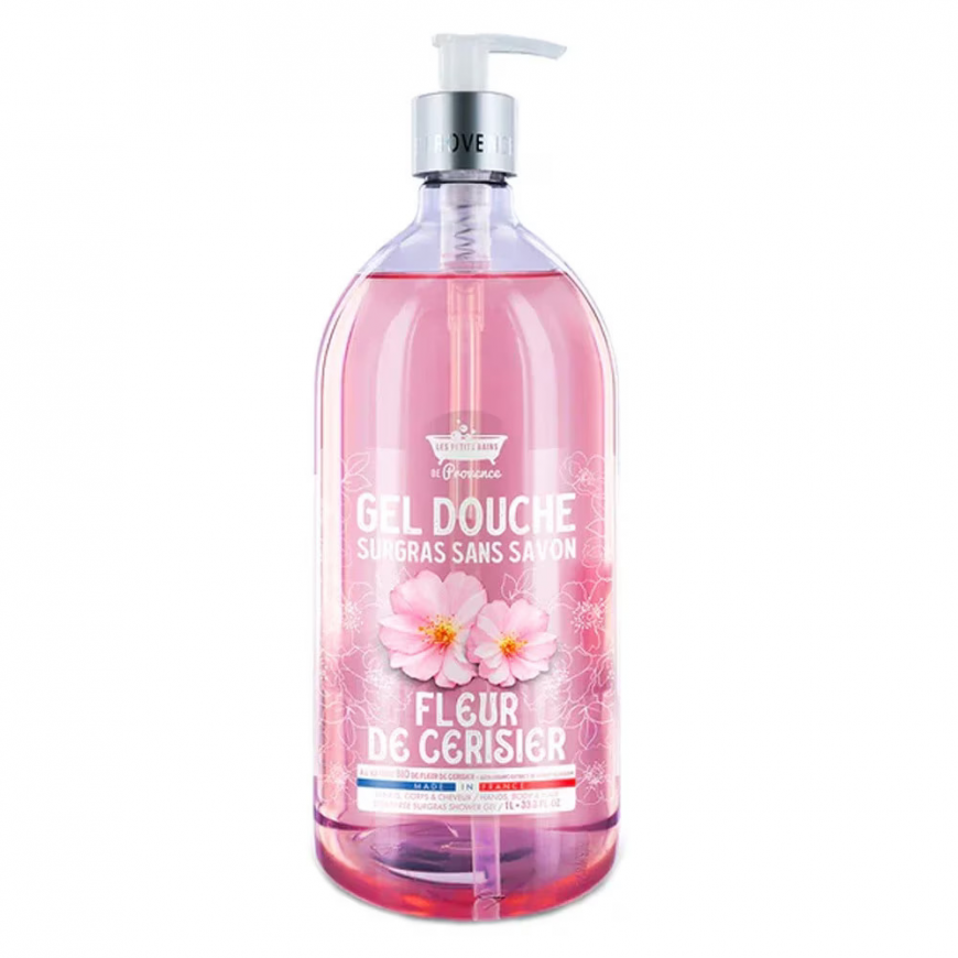 Les Petites Bains de Provence, Cherry Blossom, Shower Gel, For S