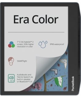 PocketBook Era Color e-kirjan lukulaite Kosketusnäyttö 32 GB Wi-Fi musta, Vaaleansininen