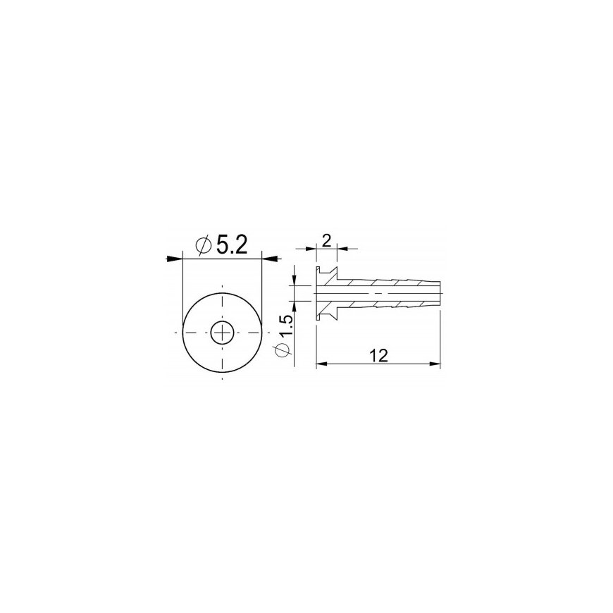Disk brake hose mounting element Prox for Tektro 2.5mm (50pcs.) – 2