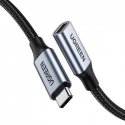 USB C pikenduskaabel - USB C pesa USB3.2 100W 1m 10Gbps must US372 UGREEN