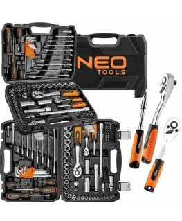 NEO tööriistade ja lisade komplekt, 1/2", 1/4", 100 tk.