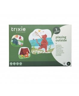 Trixie Playing Outside Bērnu Puzļu Kaste 3+ Gadi