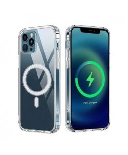 Apple iPhone 17 Pro Max silikoninis dėklas Anti Shock su kamera apsaugančiu atviru žiedu, skaidrus