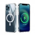 Apple iPhone 17 Pro Max silikoninis dėklas Anti Shock su kamera apsaugančiu atviru žiedu, skaidrus
