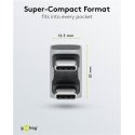 Goobay 74446 kabeļu spraudņu pāreja USB-C Sudrabs Goobay 74446 kabeļu spraudņu pāreja USB-C Sudrabs