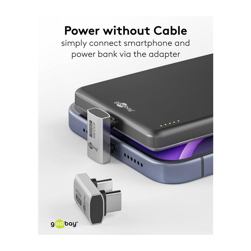 Goobay 74446 гендерный адаптер USB-C Серебристый – 5