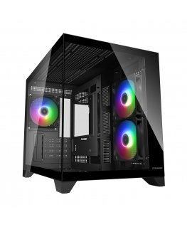 COUGAR CGR-2QA6B-RGB Mini Tower Melns