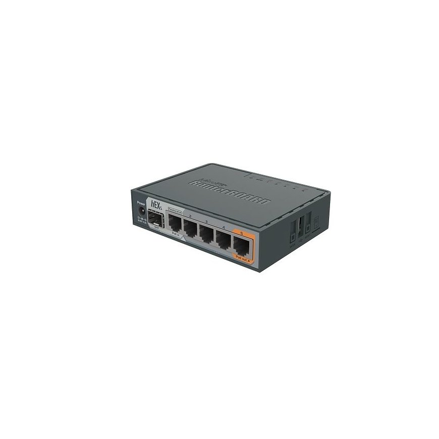 Mikrotik hEX S ar vadiem pievienojams rūteris Tīkls Gigabit Ethernet Melns – 2