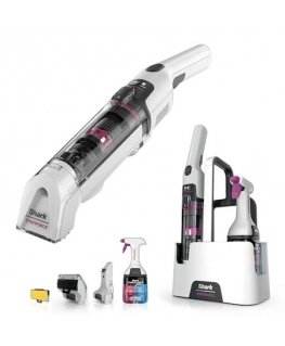 Shark HX100EUT handheld vacuum Black, Pink, White Bagless
