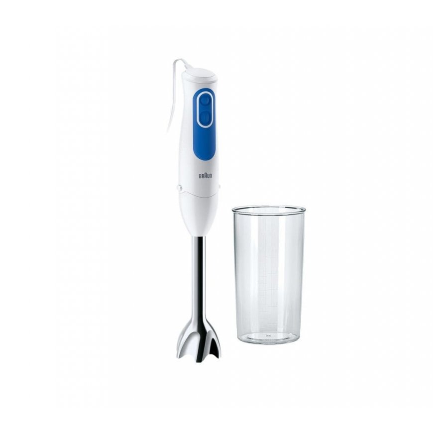 Braun MQ 3000 WH Smoothie+ 0,6 L Iegremdējams blenderis 700 W Zils, Balts