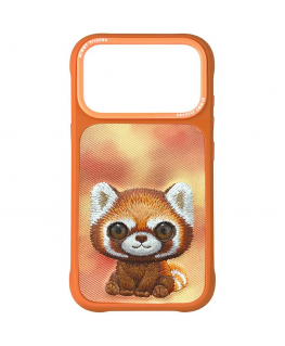 Etui Nimmy Big Eyed Pet 2.0 Raccoon do iPhone 17 Pro pomarańc
