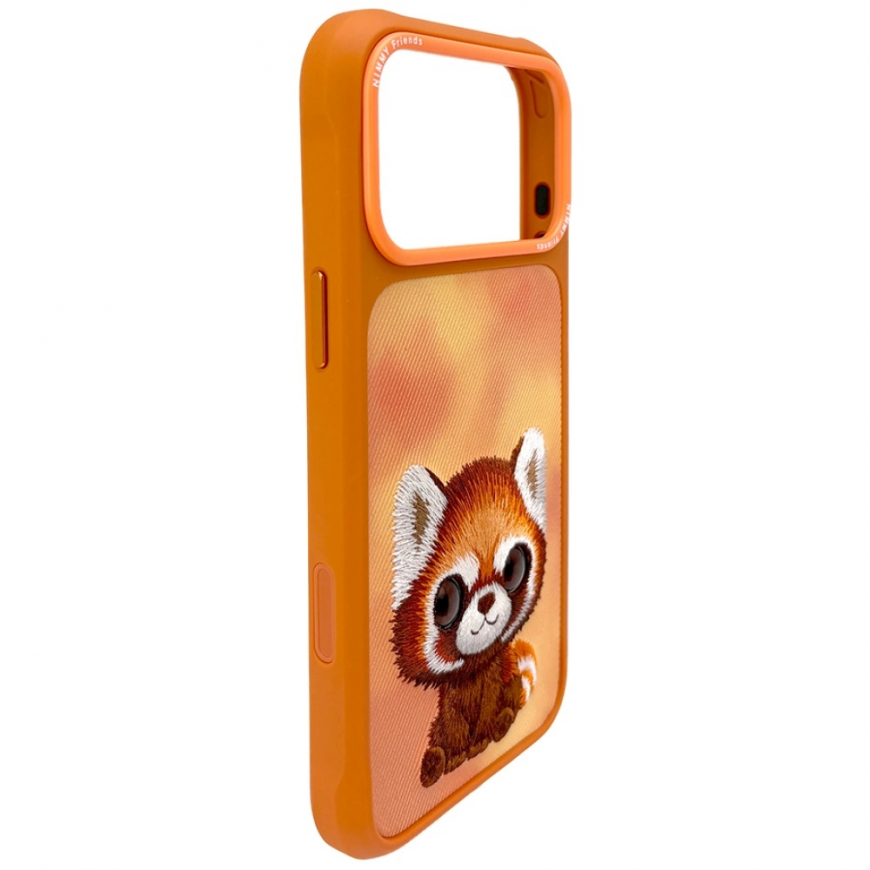 Etui Nimmy Big Eyed Pet 2.0 Raccoon do iPhone 17 Pro pomarańc – 3