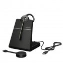 Jabra Engage 55 SE Laisvų rankų įranga Bevielis Ausinės su kabliukais Car/Home office Juoda