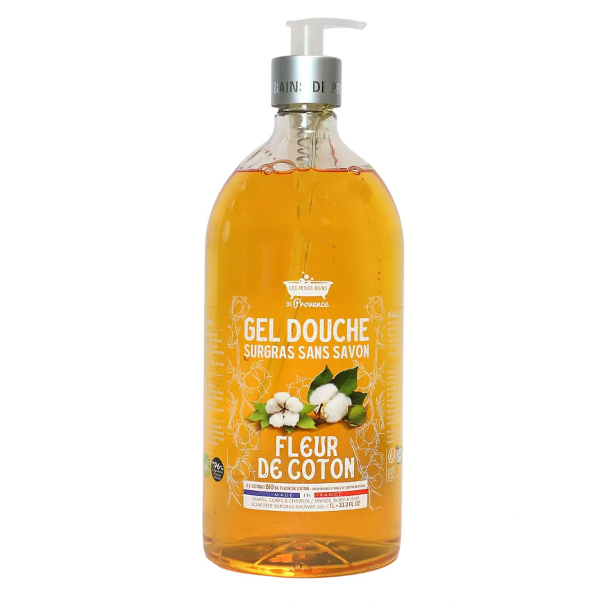 Les Petites Bains de Provence, Fleur de Coton, Shower Gel, For S