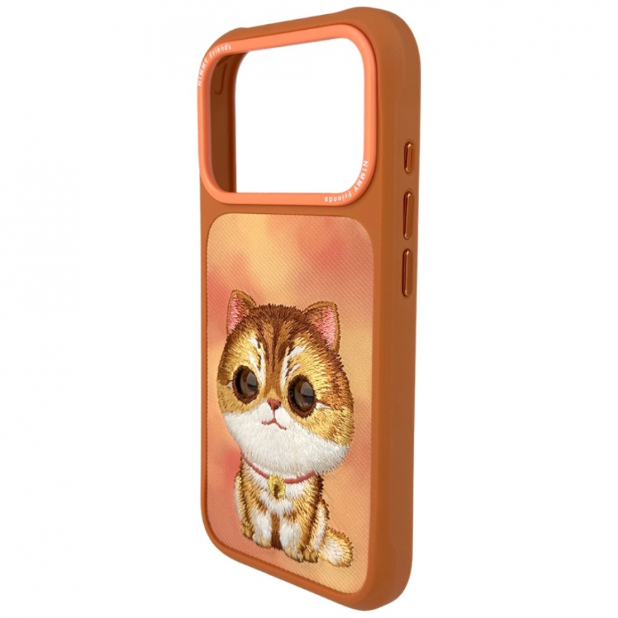 Etui Nimmy Big Eyed Pet 2.0 Cat do iPhone 17 Pro pomarańc – 3