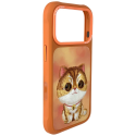 Etui Nimmy Big Eyed Pet 2.0 Cat do iPhone 17 Pro pomarańc