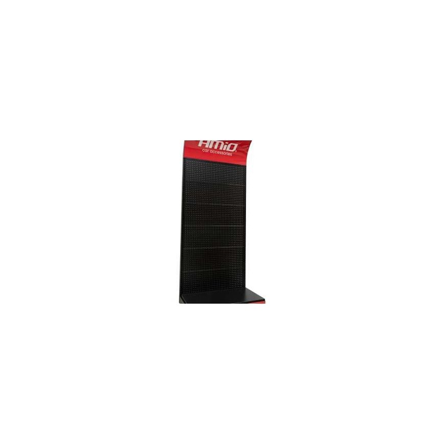 Steel display with hooks, 20 single & 30 double