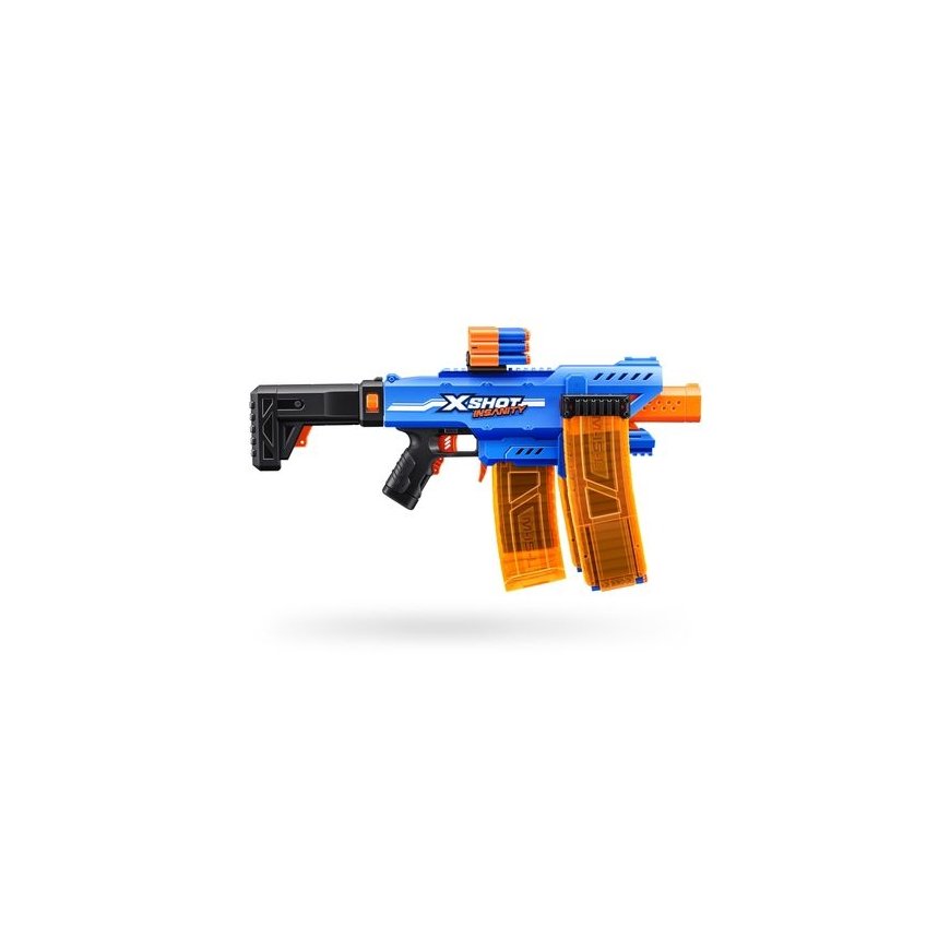 Zuru X Shot Insanity automaatne launcher ja 72 noolt. – 2