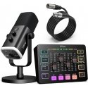 FIFINE AmpliGame KS5 Set | AM8 mikrofoni | SC3 pelimäärityksen äänisekoitin | L9 XLR-kaapeli FIFINE AmpliGame KS5 Set | AM8 mikrofoni | SC3 pelimäärityksen äänisekoitin | L9 XLR-kaapeli