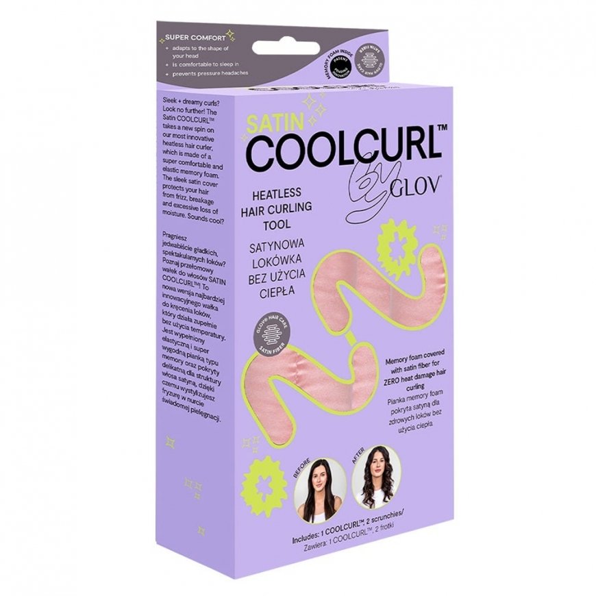 Glov Novatoriškas „Satin CoolCurl“ plaukadeformija ilma kuumuse + 2 roosat juuksekummit – 2