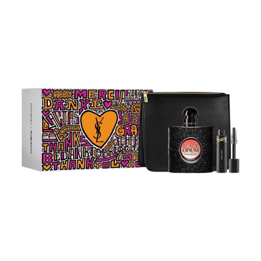 Yves Saint Laurent Musta Opium - EDP 50 ml + EDP 10 ml + ripsiväri 2 ml
