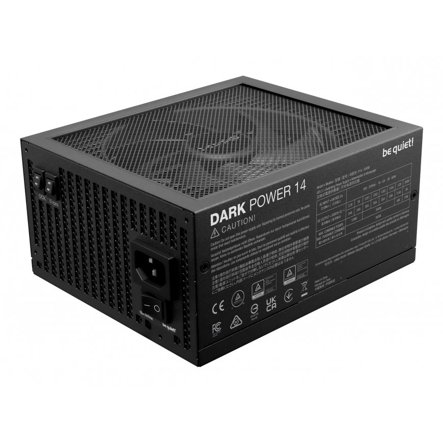 be quiet! Dark Power 14 850 W - 80 Plus Titanium virtalähdeyksikkö 20+4 pin ATX ATX musta – 3
