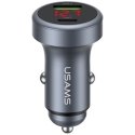 USAMS CC327 Car Charger Aluminum 45W USB-A USB-C Tarnish USAMS CC327 Car Charger Aluminum 45W USB-A USB-C Tarnish